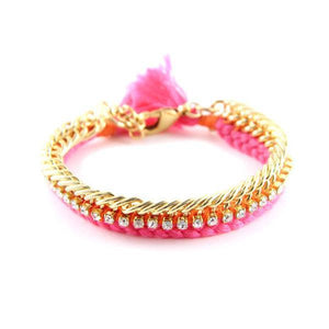 Bracelet - Ettika Celebutante Pink and Orange