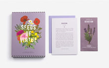 Load image into Gallery viewer, Seeds of Virtue Notecard &amp; Seed Set - Flowers
