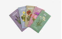 Load image into Gallery viewer, Seeds of Virtue Notecard &amp; Seed Set - Flowers

